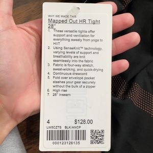 Mapped out 28” inch lululemon leggings